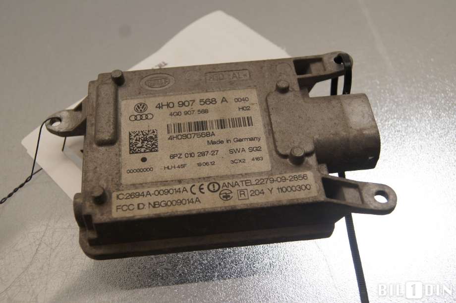 Sensor radar til Audi A8 2010-2013 (Type III, Fase 1)  (AUDI|4H0907568A|)