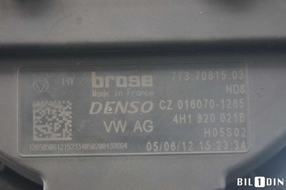 Varmeapparat motor til Audi A8 2010-2013 (Type III, Fase 1)  (AUDI|4H1820021C||4H1820021B)