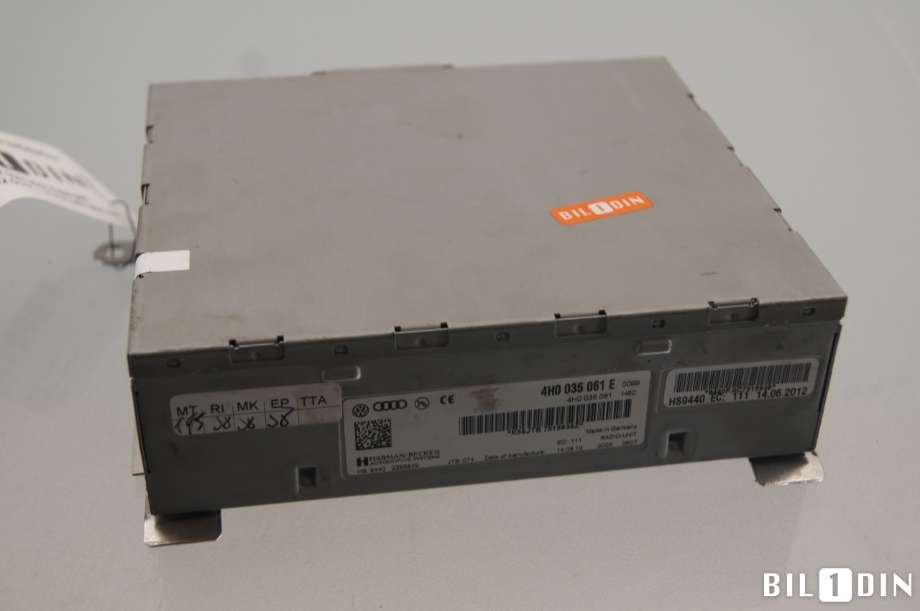 Bilstereo til Audi A8 2010-2013 (Type III, Fase 1) (AUDI|4H0035061E|4H0035061EX|)