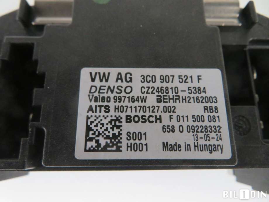 Varmeapparat motstand til VW Passat 2011-2015 (B7) (B7) (VOLKSWAGEN|3C0907521G|)