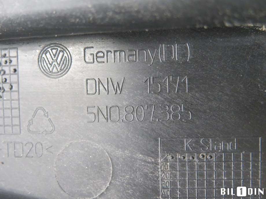 Diverse deler til VW Tiguan 2011-2016 (Type I, Fase 2)  (VOLKSWAGEN|5N0807385|)