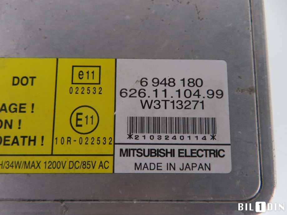 Styreenhet xenon/ballast til Volvo V70 2007-2013 (Type III, Fase 1)  (VOLVO|30744459|)