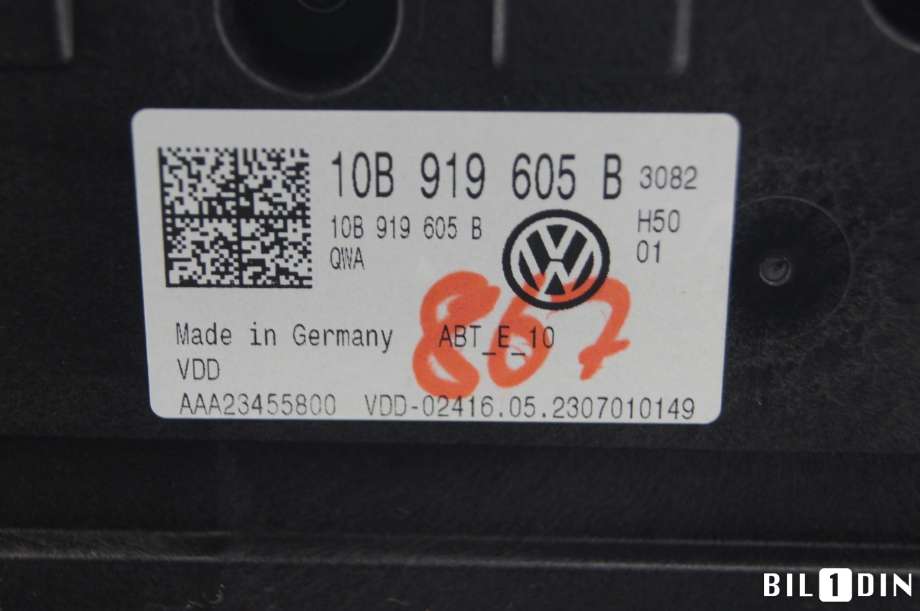 Instrument kjørecomputer til VW ID.4 2020-->> (VOLKSWAGEN|10B919605B|)