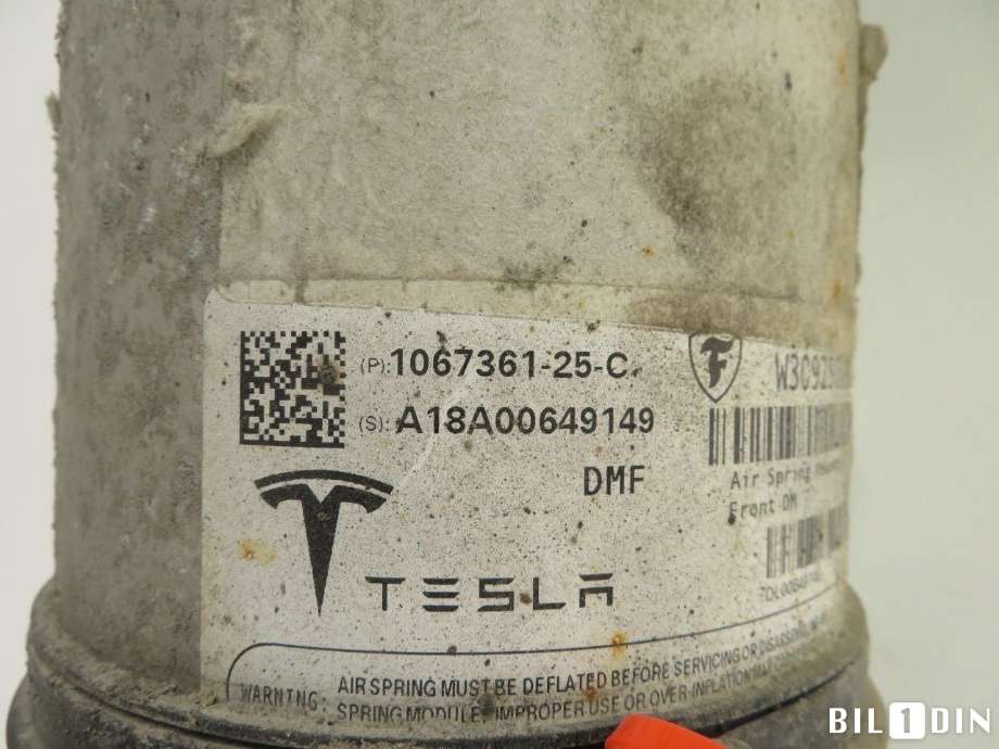 Fjær foran nivå luftpute/belg til Tesla Model S 2016-2021 (Fase 2)  (TESLA|106736125C|)