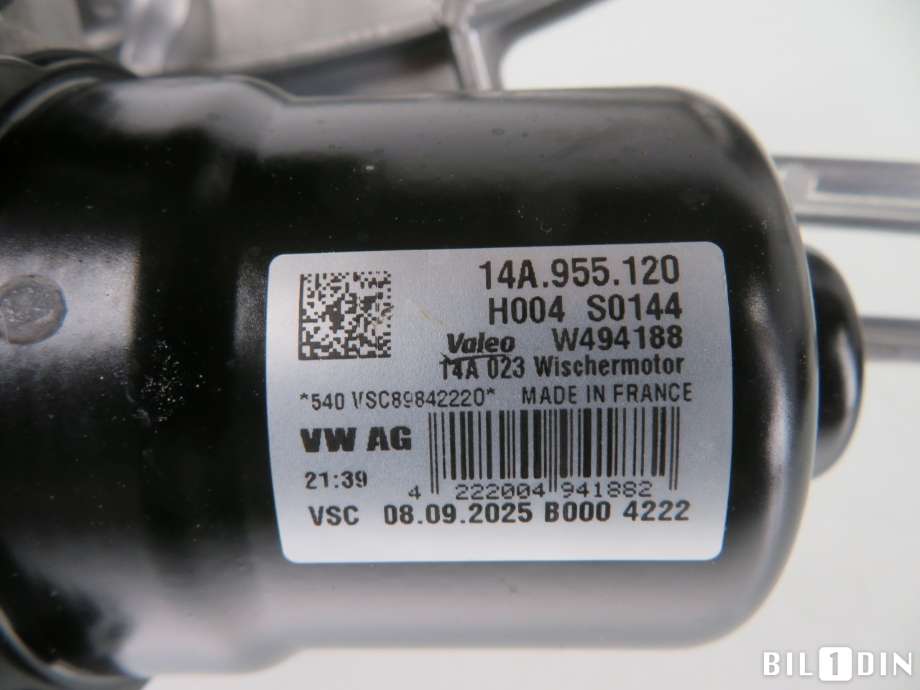 Viskermotor frontrute til VW ID.7 2023-->>  (14A955113B|)
