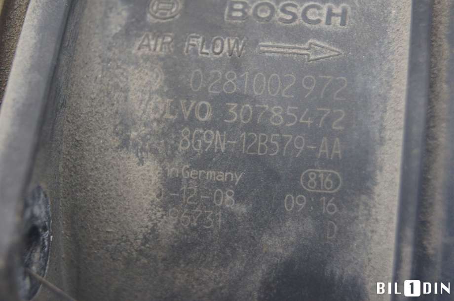 Luftmengde/luftmassemåler til Volvo XC60 2008-2013 (Type I, Fase 1)  (VOLVO|31361223|)