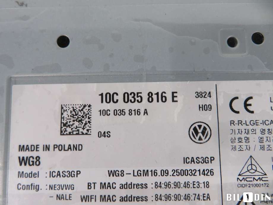 Bilstereo navigasjon til VW ID.7 2023-->>  (10C035816E|)