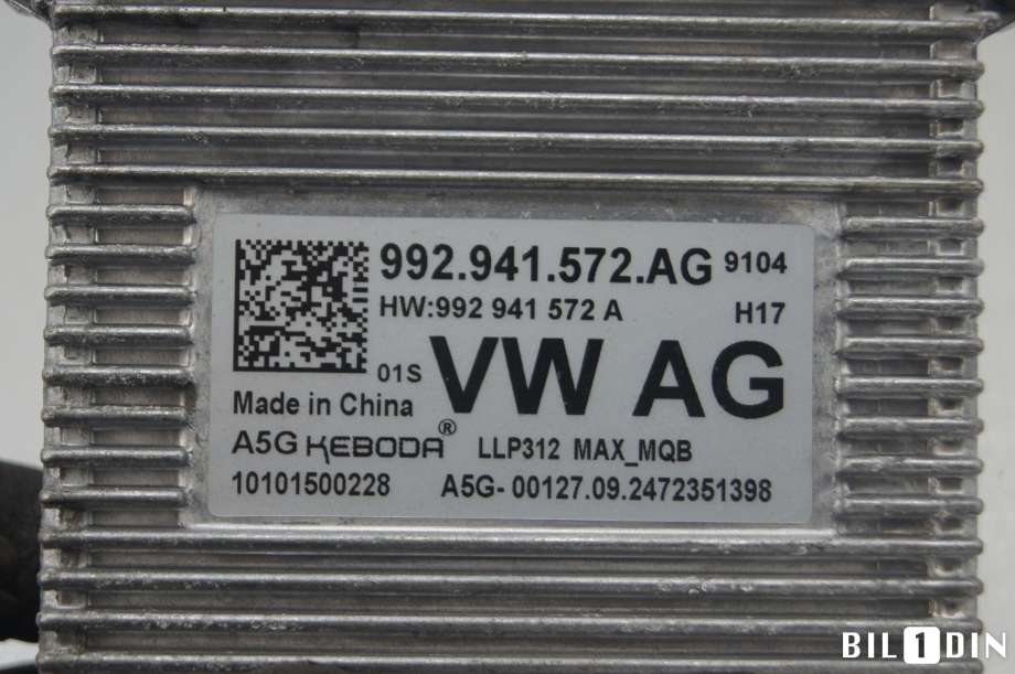 Styreenhet xenon/ballast til VW ID.BUZZ 2022-->>  (VOLKSWAGEN|992941572AG|)