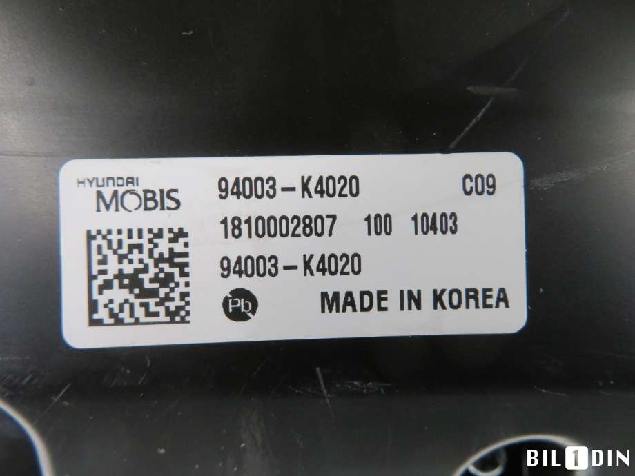 Instrumentpanel til Hyundai Kona 2017-2021 (Type I, Fase 1)  (HYUNDAI|94003K4020|)