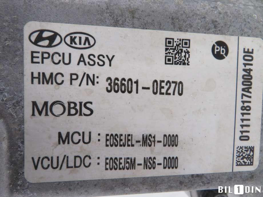 Inverter elbil til Hyundai Kona 2017-2021 (Type I, Fase 1)  (HYUNDAI|366010E270|)