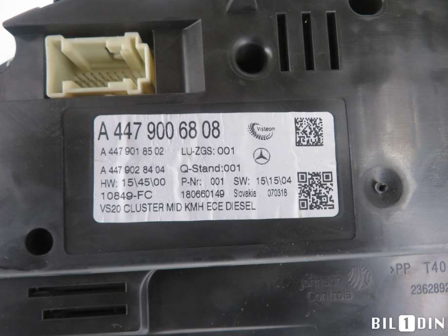 Instrumentpanel til Mercedes Vito 2014-->> (W447) (W447) (MERCEDES|A4479006808|)