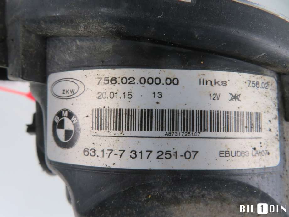 Tåkelykt venstre foran til BMW X5 2013-2018 (F15) (F15) (BMW|63177317251|)
