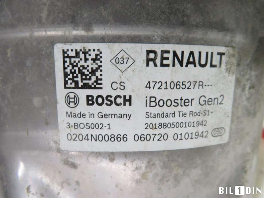Bremsekraft-forsterker til Renault Zoe 2013-2019 (Fase 1)  (RENAULT|472106527R|)