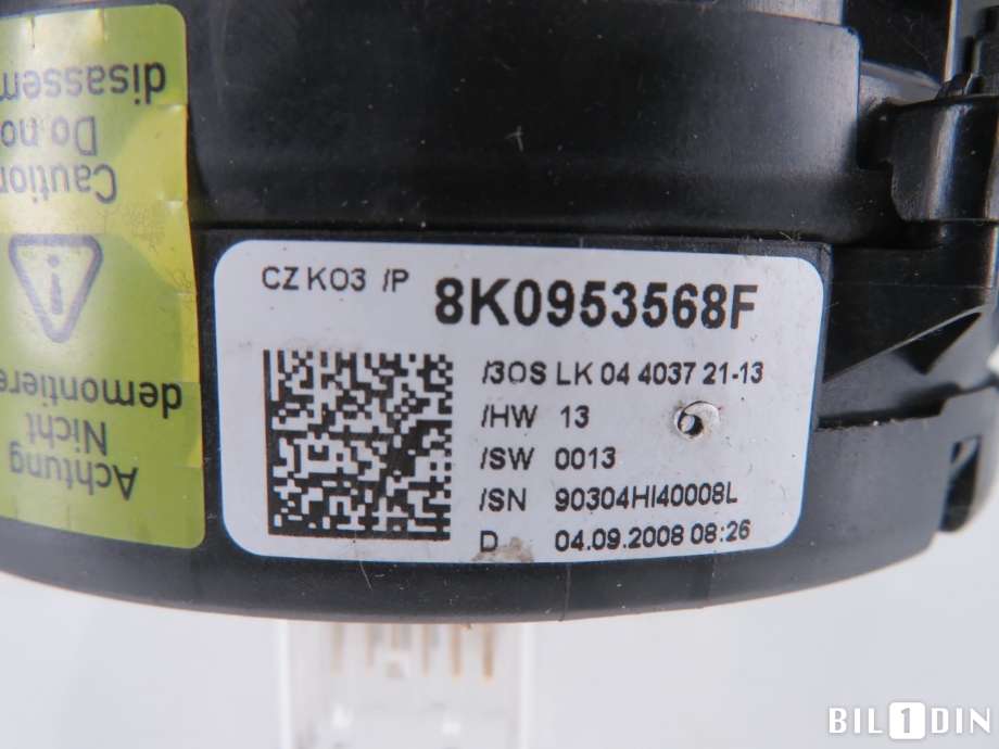 Airbag slepering til Audi A4 2007-2014 (Type IV) (B8) (B8) (AUDI|8K0953568G|)