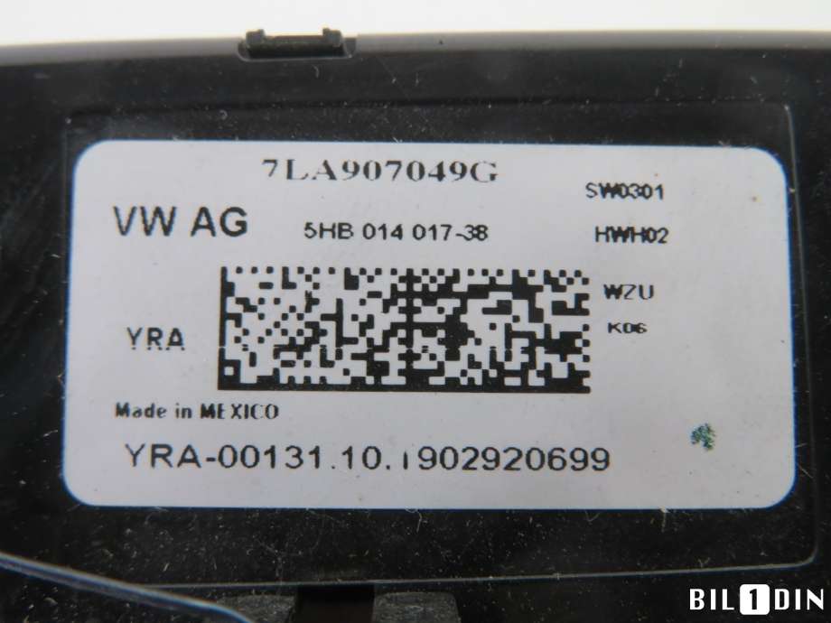 Varmeapparat betjening til VW Transporter / Caravelle 2019-->> (T6.1) (T6.1) (VOLKSWAGEN|5HB012269|)