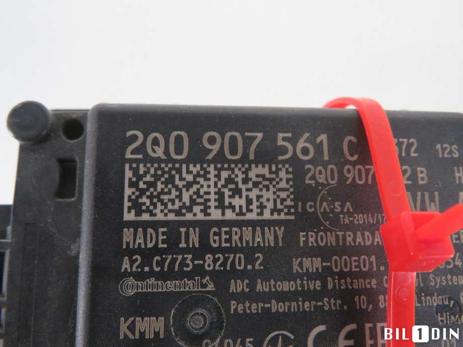 Sensor radar til VW Transporter / Caravelle 2019-->> (T6.1) (T6.1) (VOLKSWAGEN|2Q0907561M|)