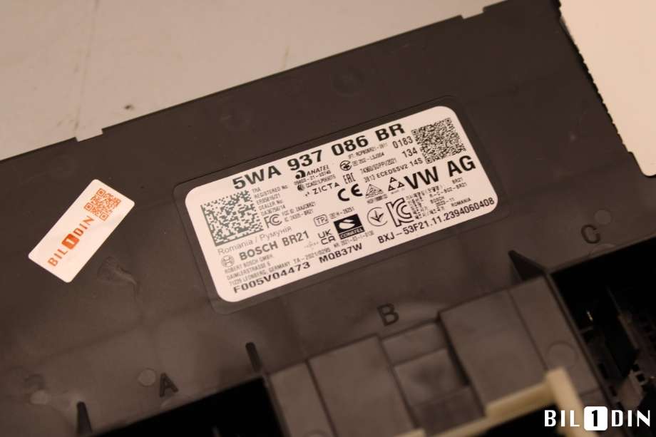 Styreenhet comfort (BCM) til VW Golf VIII 2020-->> (VOLKSWAGEN|5WA937086BT|)