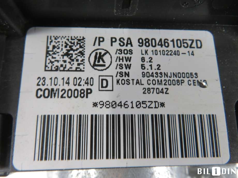 Bryter combi til Citroën C4, Cactus 2014-2017 (Fase 1) (CITROEN|98046105ZD|)