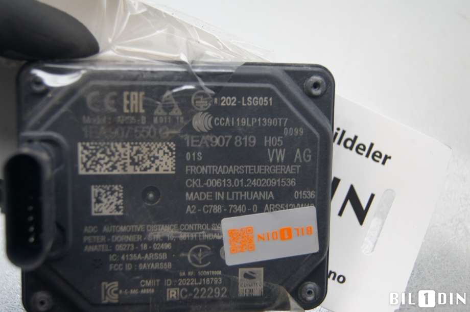 Sensor radar til VW ID.4 2020-->>  (VOLKSWAGEN|1EA907550C|)