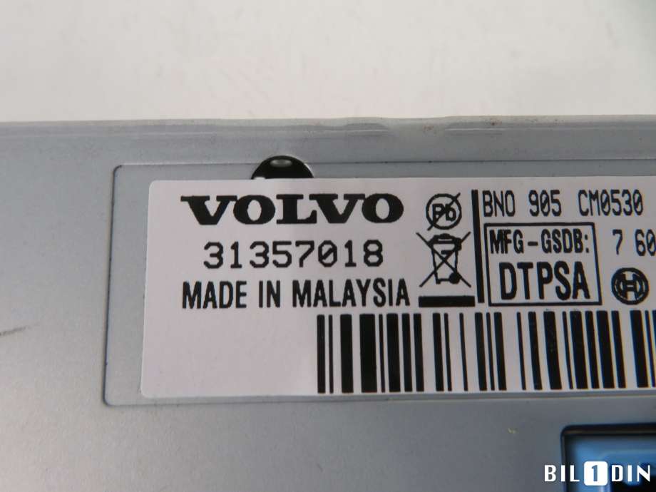 Instrument kjørecomputer til Volvo V60 2010-2013 (Type I, Fase 1)  (VOLVO|36050609||31357075)