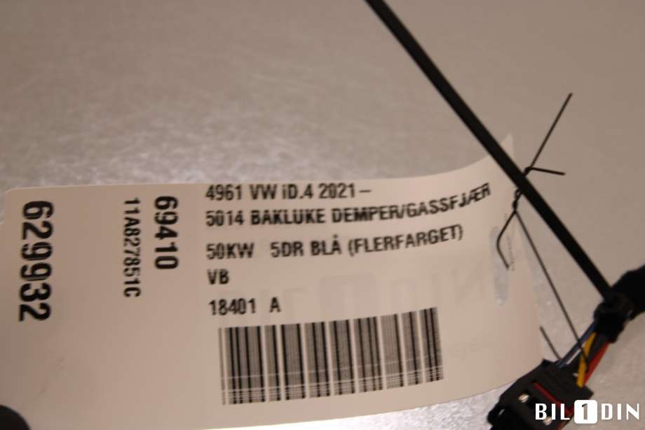 Baklukedemper til VW ID.4 2020-->> (VOLKSWAGEN|11A827851C|)