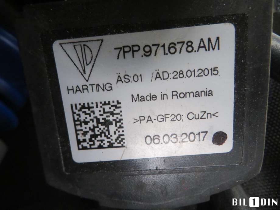 Batterilader kabel til Audi A3 2016-2020 (Type III, Fase 2) (AUDI|7PP971676A|)