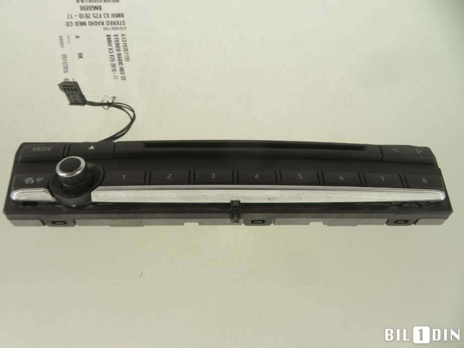 Bilstereo til BMW X3 2010-2017 (F25) (F25) (BMW|61319351155|)