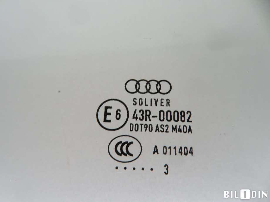 Siderute høyre bak til Audi A5 2007-2016 (Type I)  (AUDI|8T8845206B|)