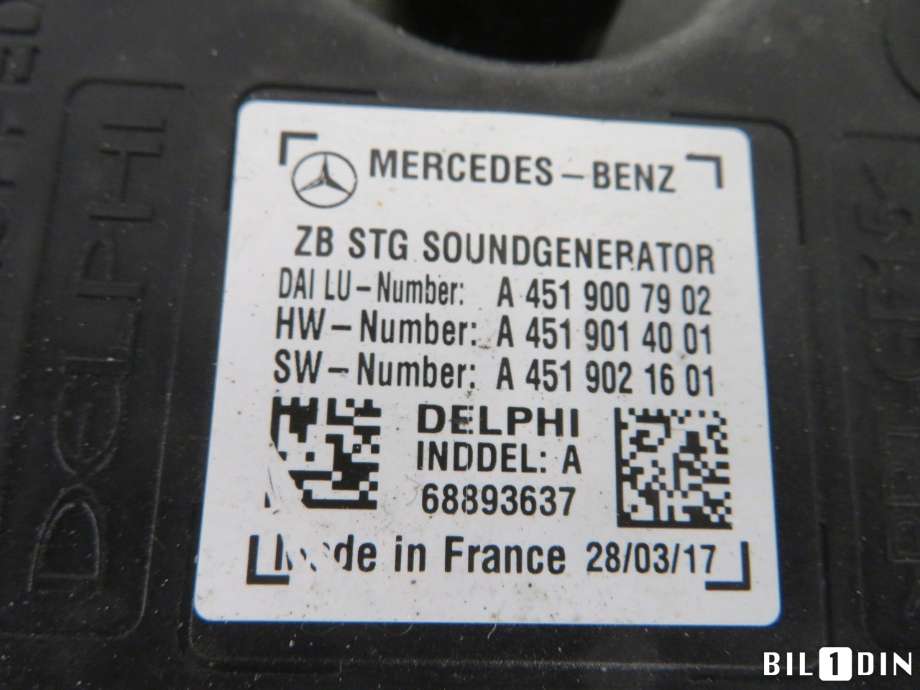 Horn/signalhorn til Mercedes B-Klasse 2011-2018 (W246) (W246) (MERCEDES|A4519007902|)