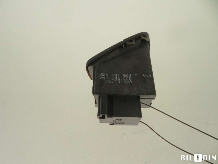 Bryter nødblink til Audi A4, Allroad 2009-2016 (Type I) (B8) (B8) (AUDI|8K1941509A|)