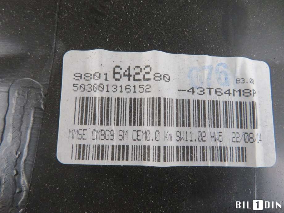 Instrumentpanel til Toyota Proace 2013-2016 (Type I) (TOYOTA|SU001A2878|)