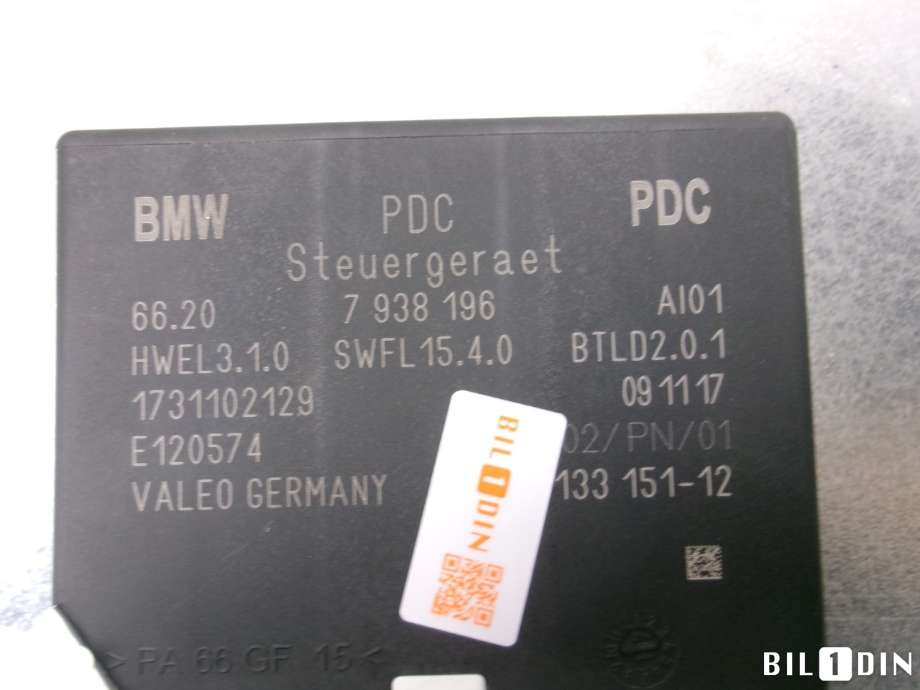 Styreenhet parkering til BMW i3 2013-2022 (BMW|66335A02F95||66207938196)