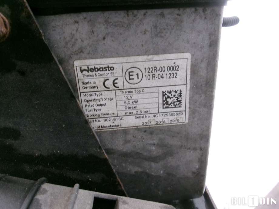 Dieselvarmer til VW Transporter / Caravelle 2009-2015 (Fase 2) (T5) (T5) (VOLKSWAGEN|7E0819008F|)