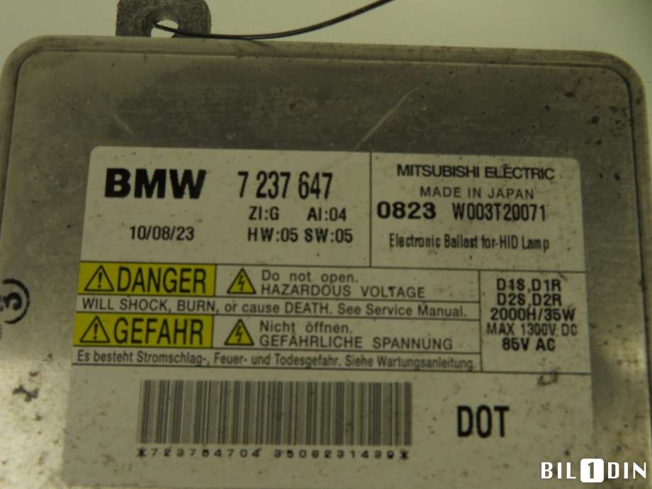 Styreenhet xenon/ballast til BMW X1 2009-2015 (E84) (E84) (BMW|63117318327|)