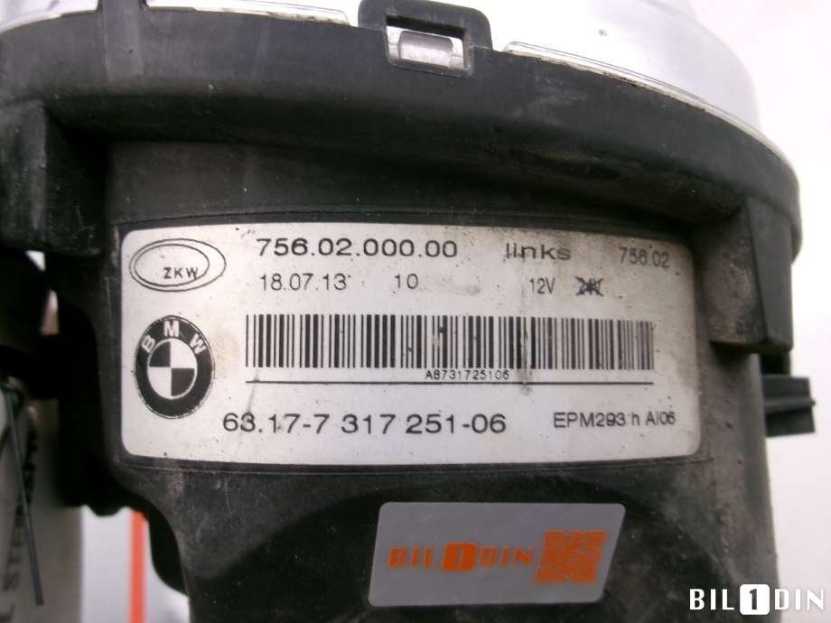 Tåkelykt venstre foran til BMW X5 2013-2018 (F15) (F15) (BMW|63177317251|)
