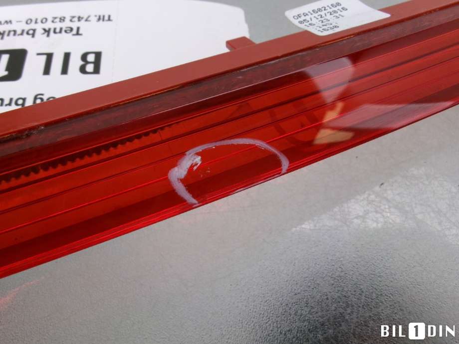 Baklykt bremselys bakrute til Audi A3 2016-2020 (Type III, Fase 2) (AUDI|8V0945097B|)