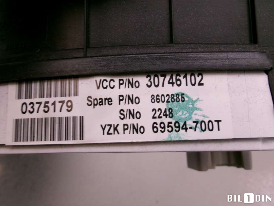 Instrumentpanel til Volvo V70 2005-2007 (Type II, Fase 2)  (36050557||30746102)