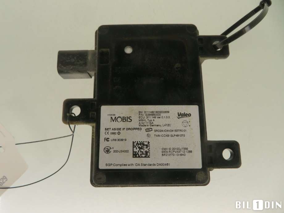 Sensor radar til Hyundai Ioniq Electric 2016-2019 (Fase 1) (HYUNDAI|95811G2000|)