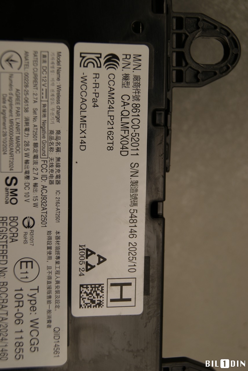 Diverse deler til Toyota bZ4X 2022-->> (TOYOTA|861C052011|)