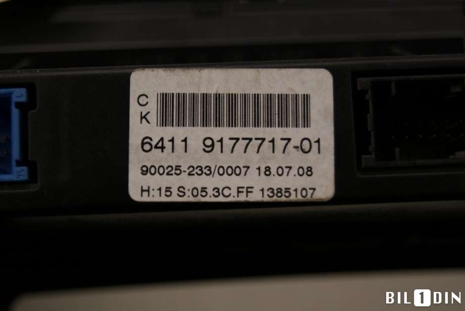 Varmeapparat betjening til BMW 5-Serie 2003-2010 (E60/E61) (E60/E61) (BMW|64119248702|)