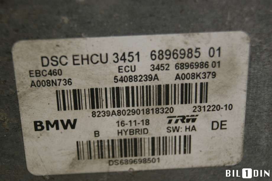ABS sentral til BMW 5-Serie 2017-->> (G30/G31) (G30/G31) (BMW|34515A36093||34516896985)