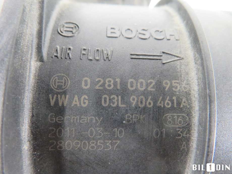 Luftmengde/luftmassemåler til Škoda Superb 2008-2015 (Type II)  (SKODA|03L906461A|)