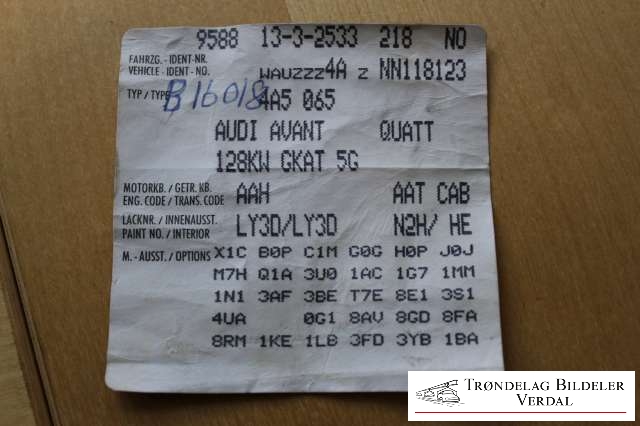 Audi 100 1991-1994 , Motorkode: NA, Girkassekode: 5 TR 4X4