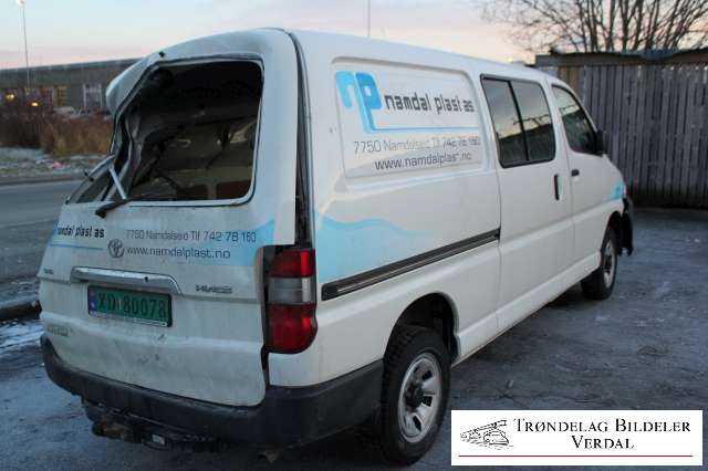 Toyota Hiace 2007-2012 (Fase 3) , Motorkode: 2KD-FTV, Girkassekode: 