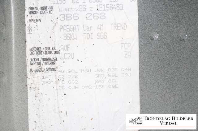 VW Passat 2001-2005 (B5,3BG) (B5,3BG), Motorkode: NA, Girkassekode: 4X4   FCP