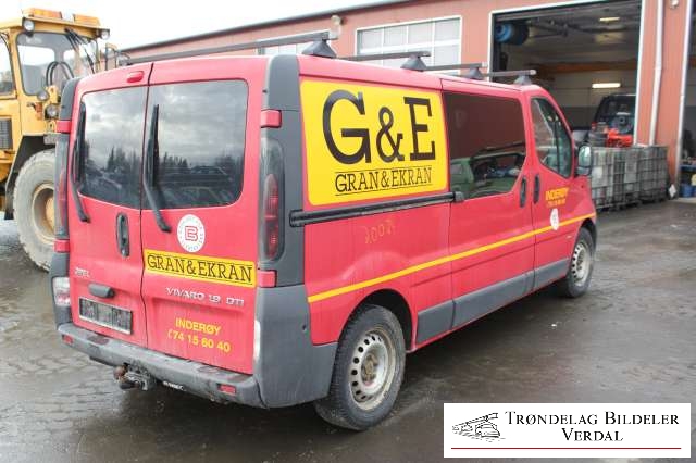 Opel Vivaro A 2001-2006 , Motorkode: F9QU7, Girkassekode: