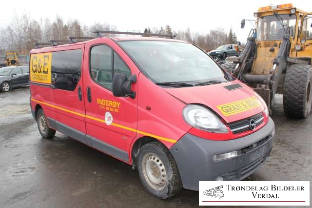 Opel Vivaro A 2001-2006 , Motorkode: F9QU7, Girkassekode: