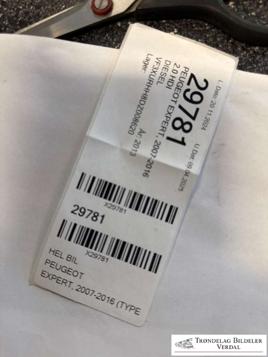 Peugeot Expert 2007-2016 (Type II) , Motorkode: RH02, Girkassekode: