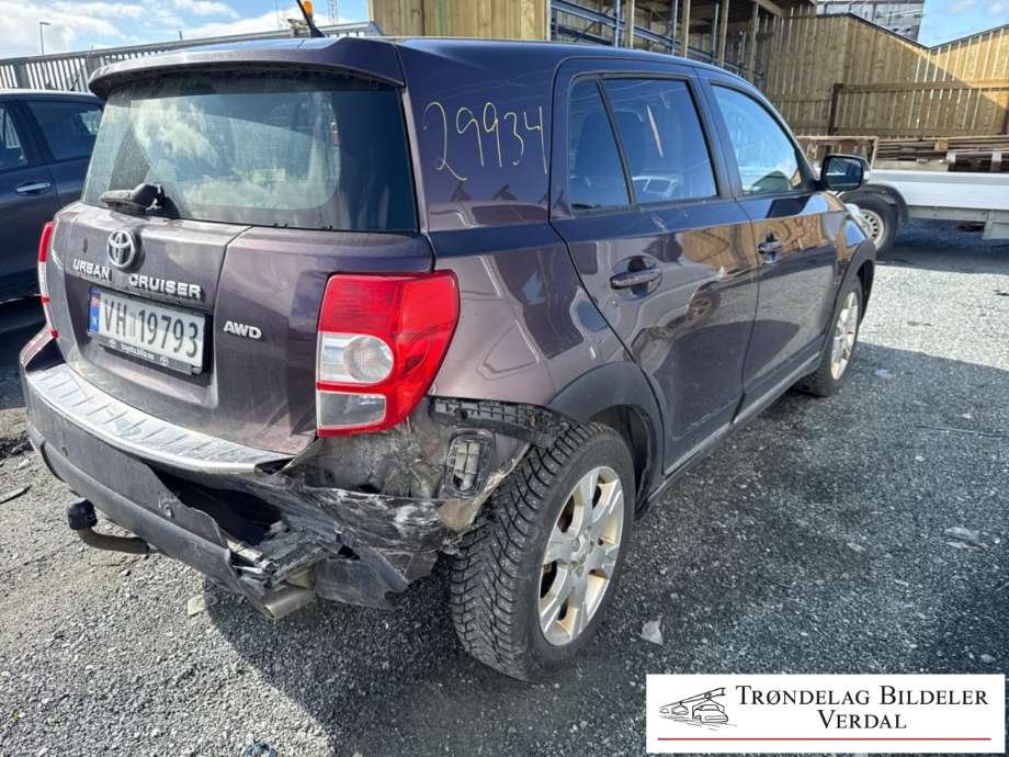 Toyota Urban Cruiser 2009-2014 , Motorkode: 1ND-TV, Girkassekode: