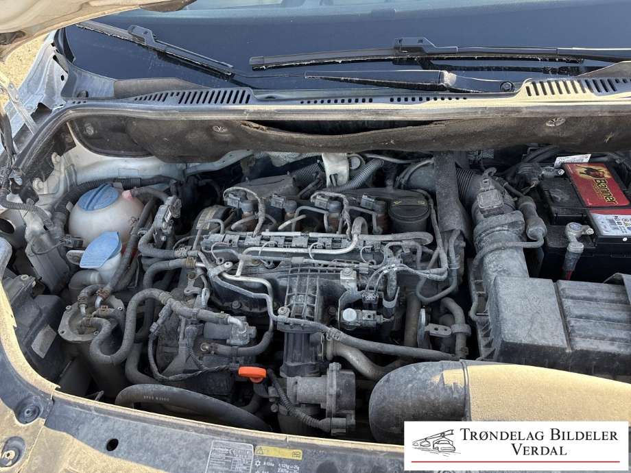 VW Caddy 2010-2015 (Type III, Fase 2) , Motorkode: CAY, Girkassekode: 
